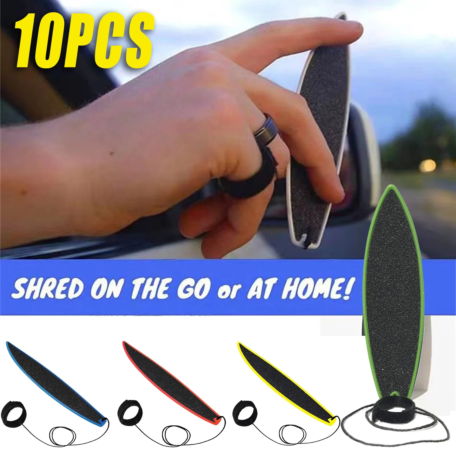 10PCS Finger Surfboard Mini Fingertip Surfboard Toys Surf Wind Mini Board Children's Toys Birthday Gift Novelty Toys