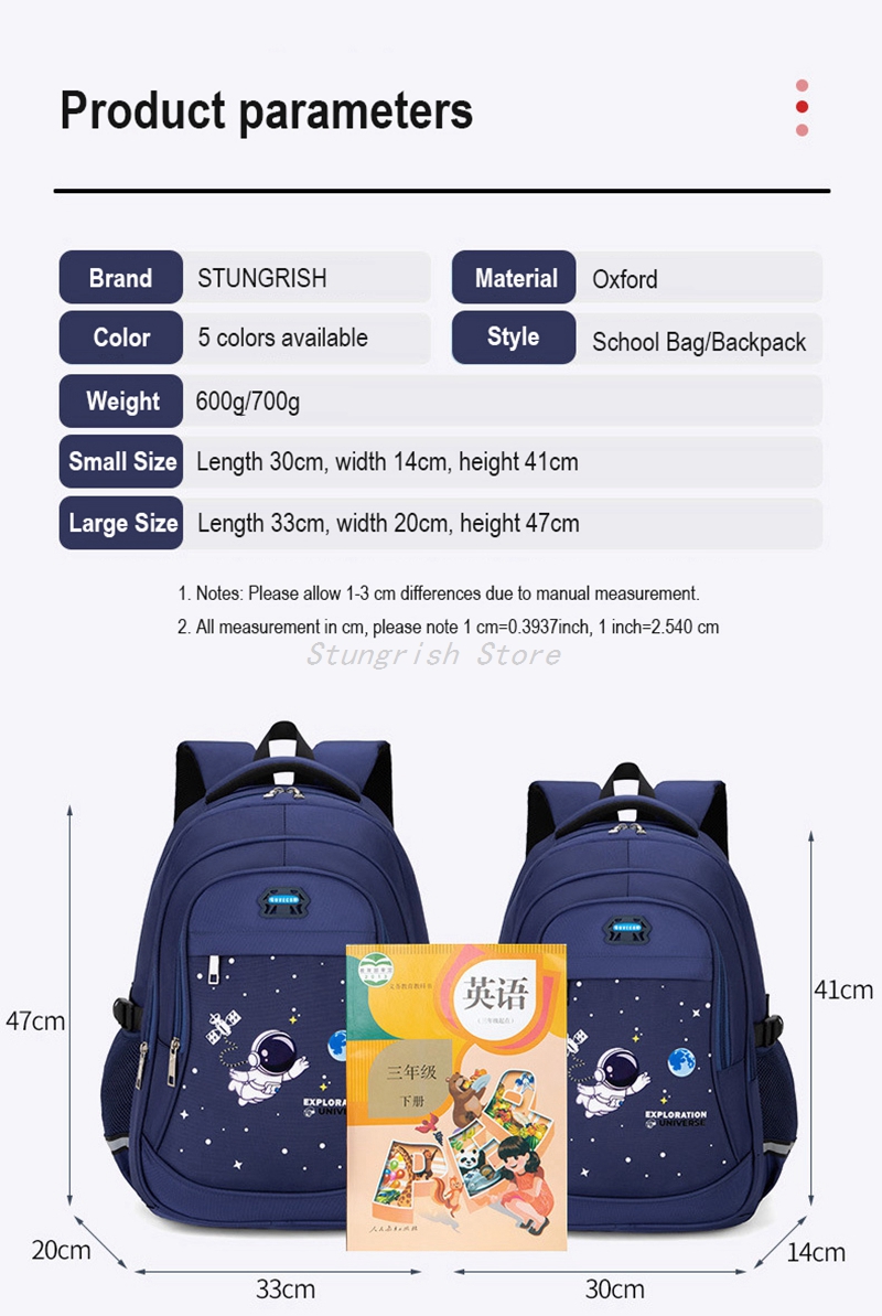 Space Backpack for Boys Girls Kids Elementary School Bags Middle School Primary School Bookbags Set Durable Spaceman Bag Gift