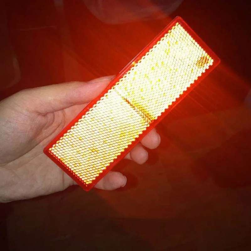 Truck Motorcycle Reflective Plate Sticker Car reflective logo Plastic Reflective Reflector Night Safety Warning Sticker Tape