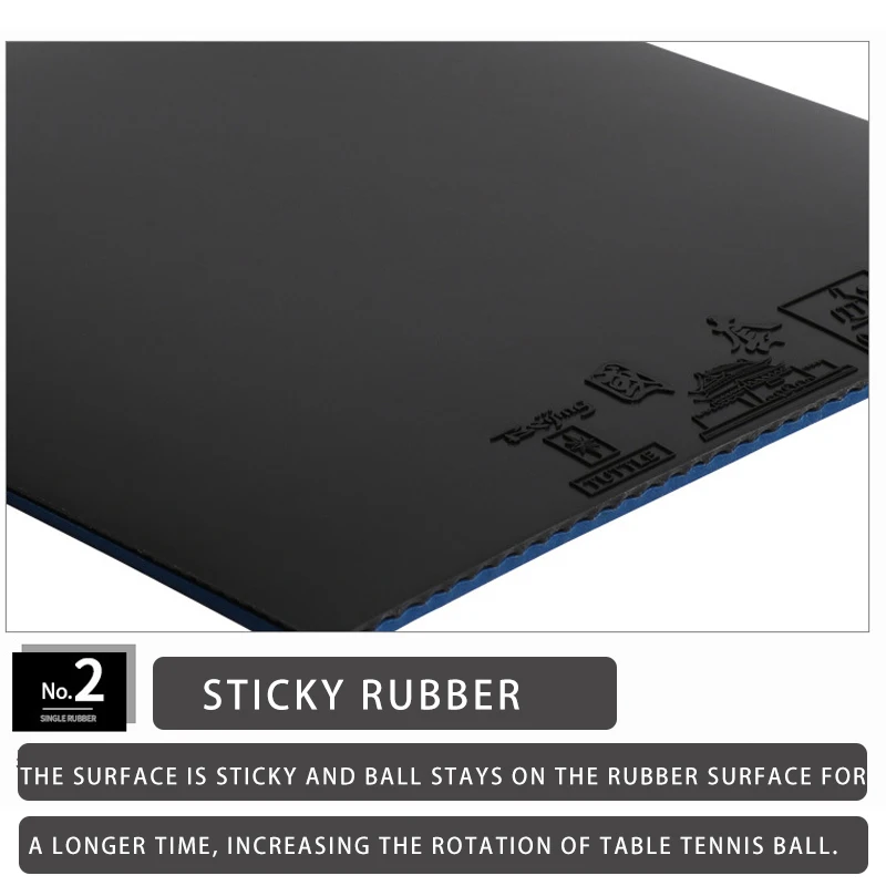 TUTTLE Beijing Table Tennis Rubber ITTF Standards Pimples In Medium Tacky Ping Pong Rubber with Sponge for Training Competition