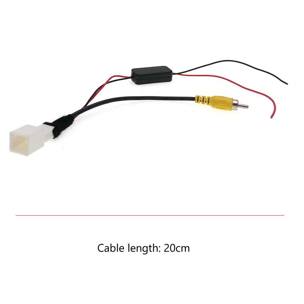 8 Pin Car Radio Reversing Rear Camera RCA Convertor 12V To 6V 5V Adapter Cable for Toyota Aygo Citroen C1 Peugeot 108 Android