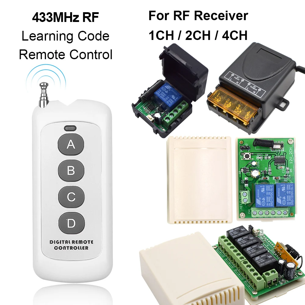433MHz Remote Control 1527 Learning Code Transmitter Only Work With My Shop's RF Module Wifi eWeLink Tuya Zigbee Smart Switch