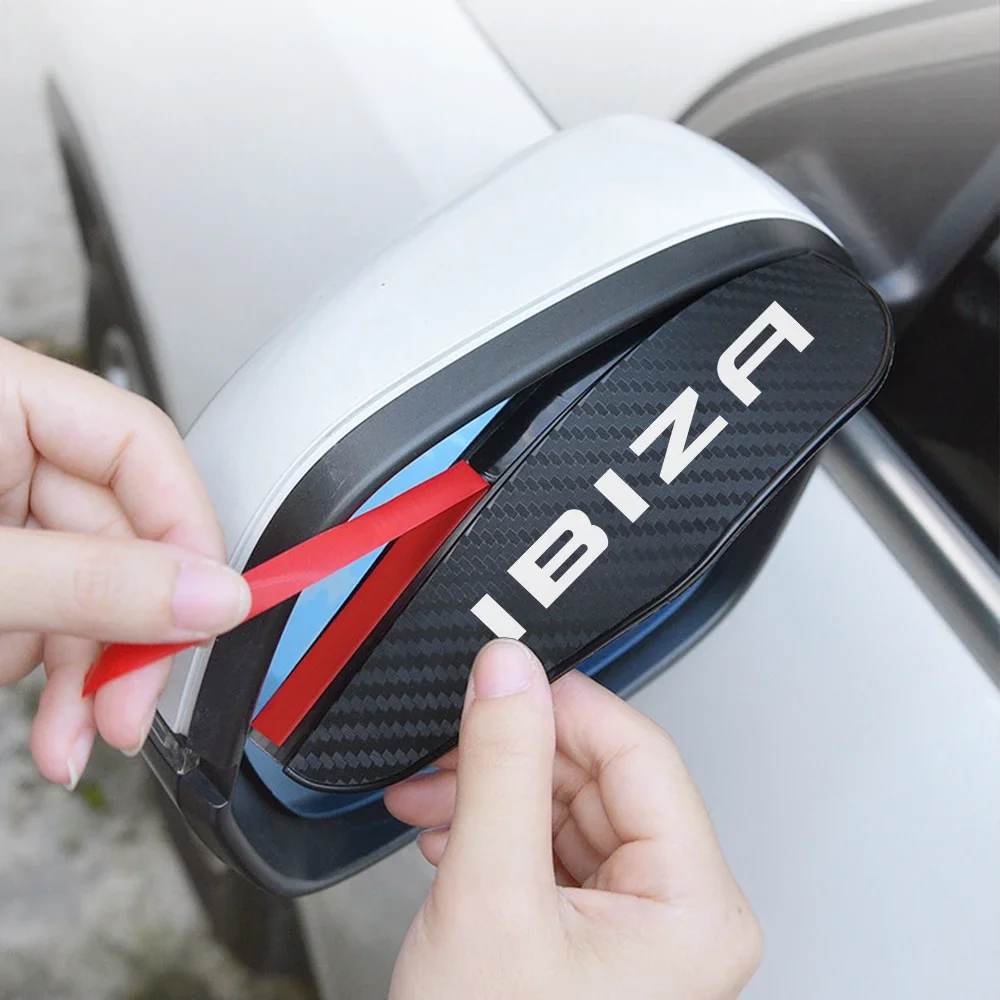Car Rearview Mirror Rain Eyebrow Auto Accessories For Seat Ibiza 6F 6L 6J 2011 2010 MK3 6K IV 2003 2023 MK4 ST Knob KJ MK5