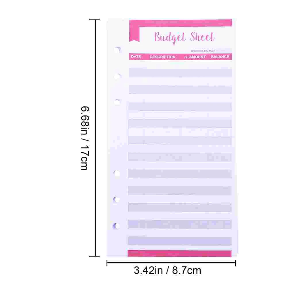 40PCS Simple Wallet Expense Cash Budget Binder Envelopes A6 Budget Binder Inserts Budget Planner with Holes for Ledger