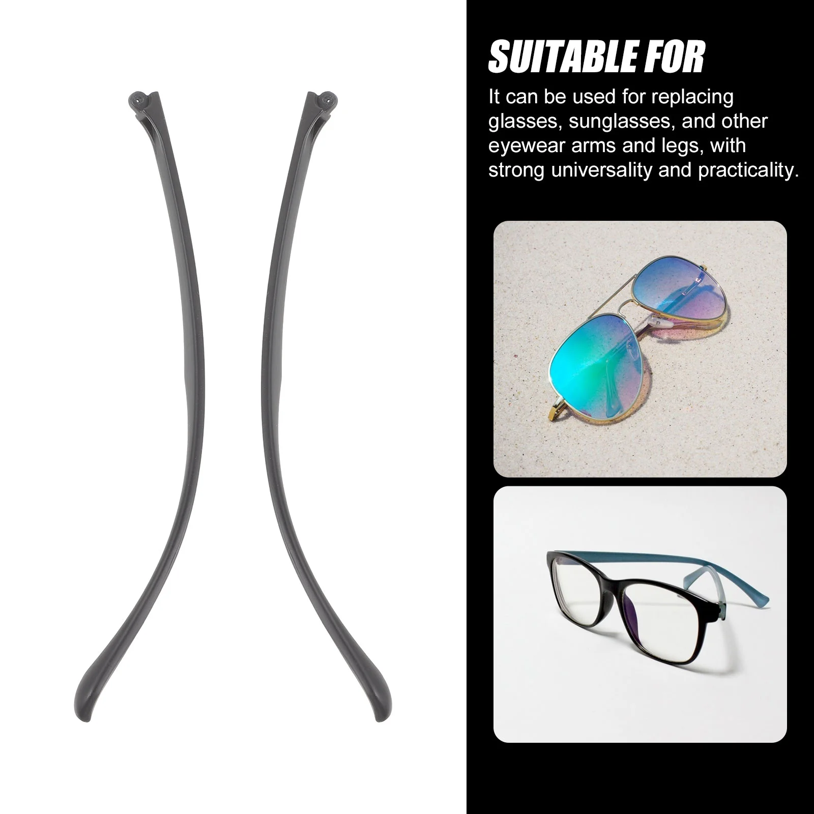 Glasses Accessories Arm Replacement Temple Double Teeth Repair Kit Eyeglasses Tr Legs Parts Universal