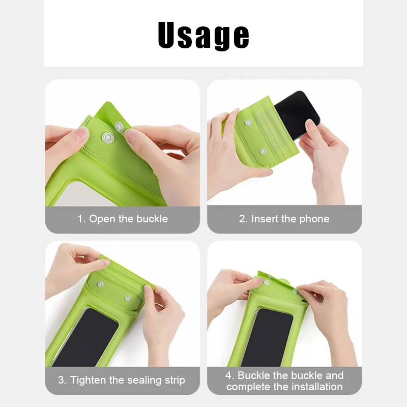Three Layer Seal Waterproof Bag Phone Case For iPhone 15 12 13 14 Pro Max Samsung S23 Ultra Xiaomi Water Proof Pouch Accessories