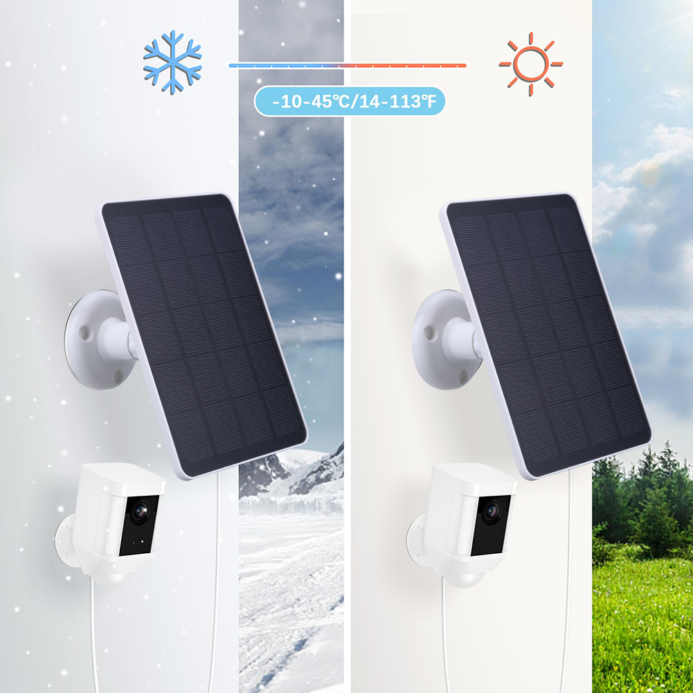 20W Solar Panel for Ring Spotlight Camera/Ring Stick Up Camera 360 Rotating Outdoor Solar Panel with 3-meter Charging Cable