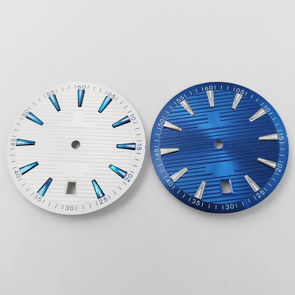 33.5mm Sterile Watch Dial 6.0 o'Clock Green Luminous For NH35 NH35A Fit Watches Automatic Movement Accessory Parts