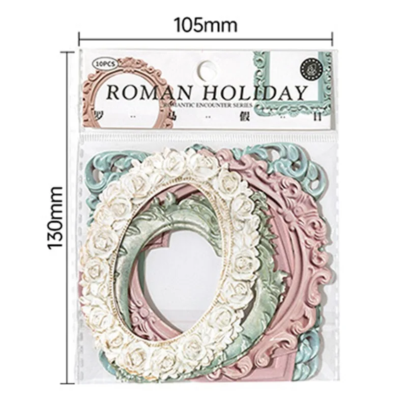 Mr Paper pcs pack Vintage Hollow Out Relief Border Cardstock Handbook Decorative DIY Collage Aesthetic Sticker 5