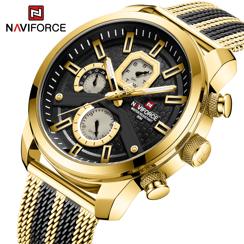 NAVIFORCE 2022 Mens Watches Top Brand Luxury Casual Quartz Watch Men's Sport Waterproof Clock Luminous Watch Relogio Masculino