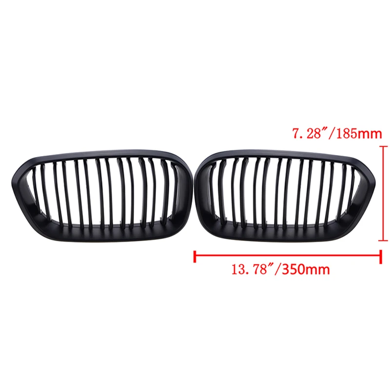 Rhyming Front Bumper Kidney Grille Double Slat Racing Grill Fit For 1 Series F20 F21 Lci 120i 2015 2016 2017 Car Accessories
