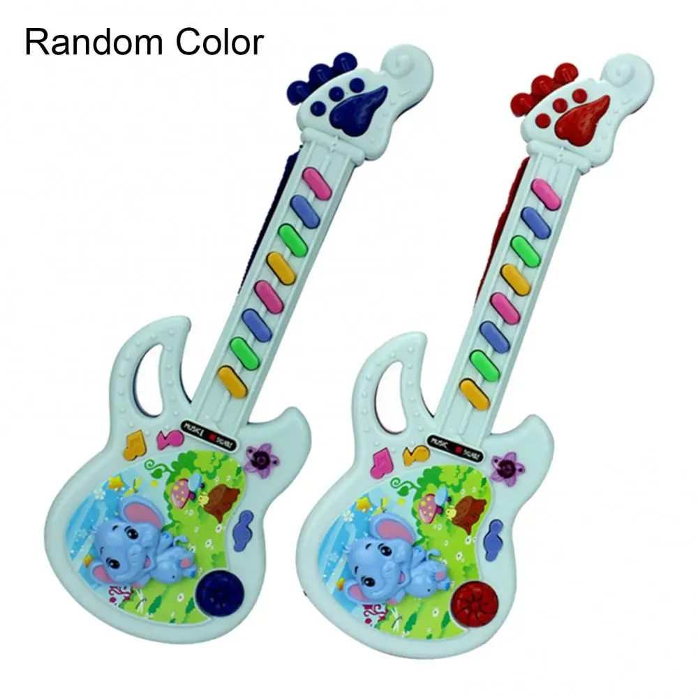 Baby Acoustic Elephant Guitar Musical Instrument Toys Cute Guitar Baby Kids Rhyme Music Toy Baby Early Educational Christmas Gif
