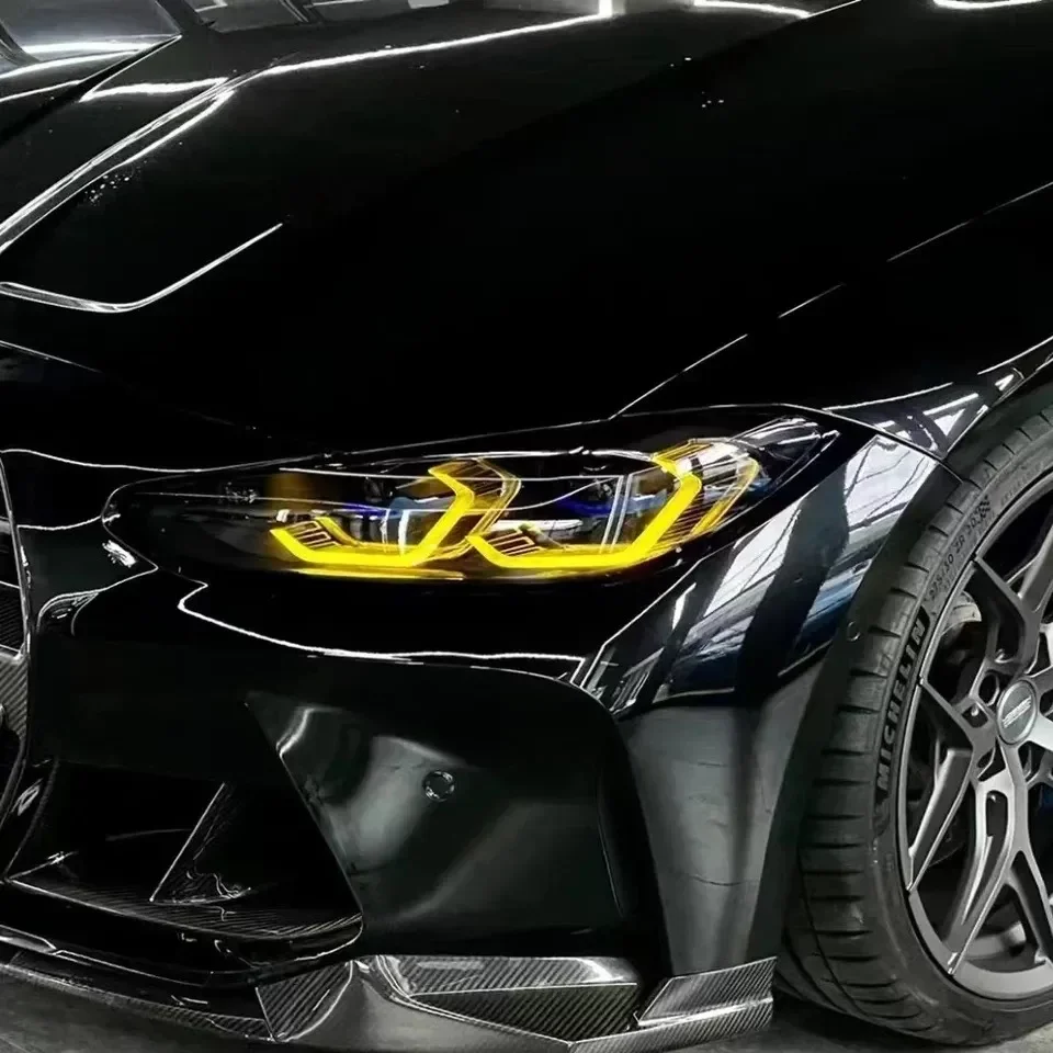 Yellow DRL LED Modules Board Set For BMW M3 G80 M4 G82 G83 G22 G23 G26 Laserlight US EU Spec 2021 Onwards Daytime Headlight