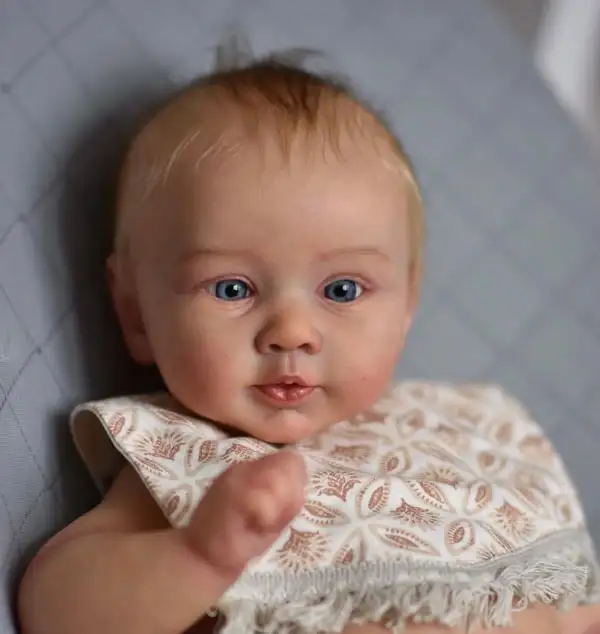 NPK 21inch Newborn Baby Reborn Doll Kit Baby Piper Lifelike Soft Touch Fresh color Unfinished Doll Parts DIY Toys