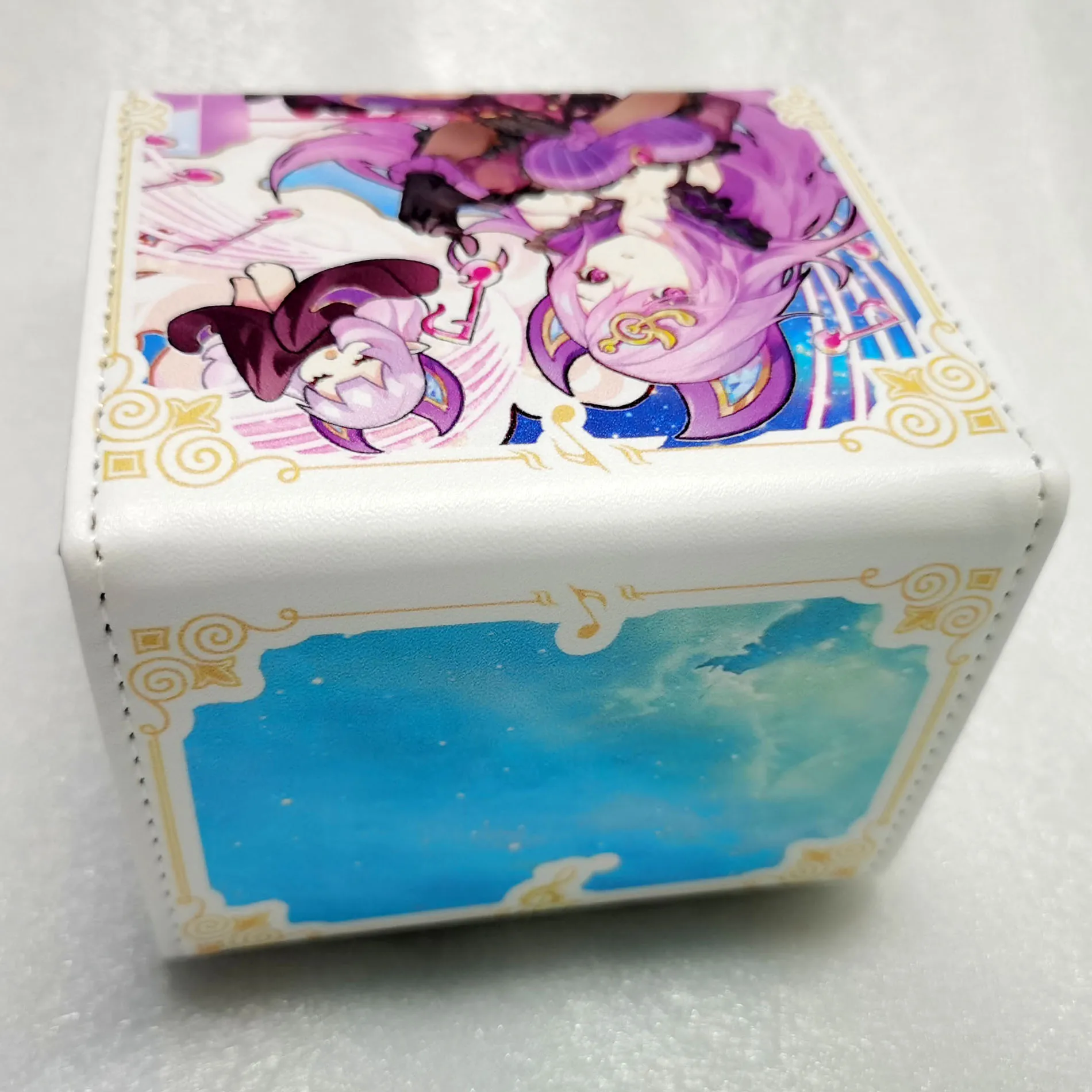Yugioh Agel of the Icejade Deck Box Yu-Gi-Oh! TCG OCG PTCG Trading Cards Protector Case Pu Leather Storage Box 100+
