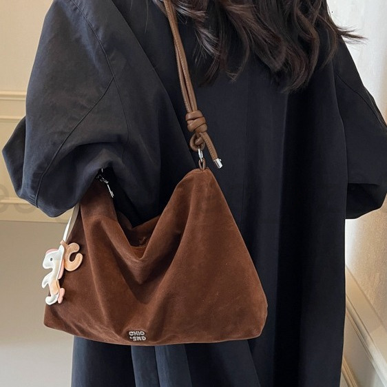 Fashion Classic Bag Designer 10a Top Woman Handbagfashion Canvas Bags Suede Single Shoulder Large Capacity for Women New Trendy Autumn and Winter Tote
