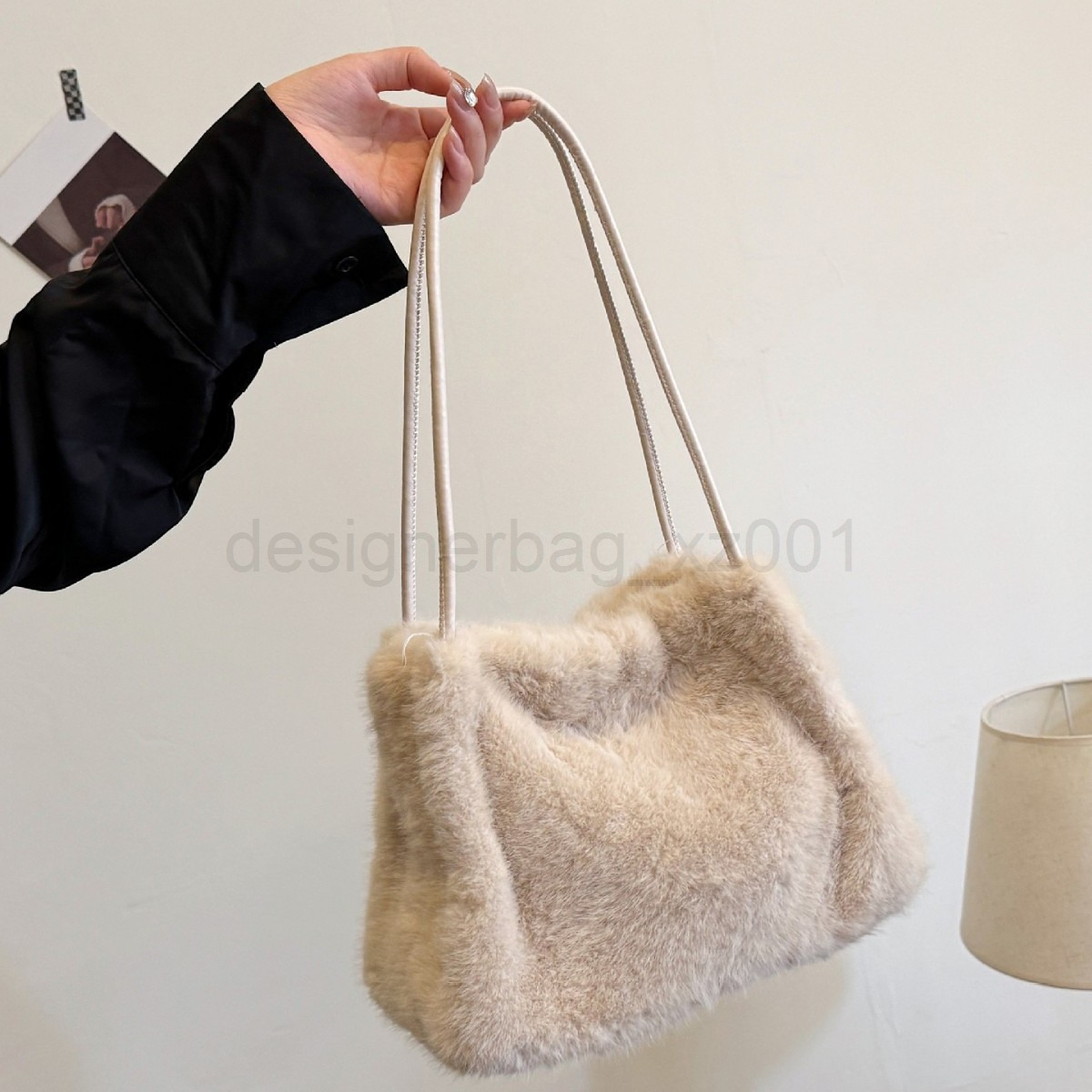 Niki Duncks Tote Bagbag Designer Fashion Classic 10a Top Woman Handbagevening Bags Autumn and Winter New Fur Bucket Womens Korean Version Highend Text