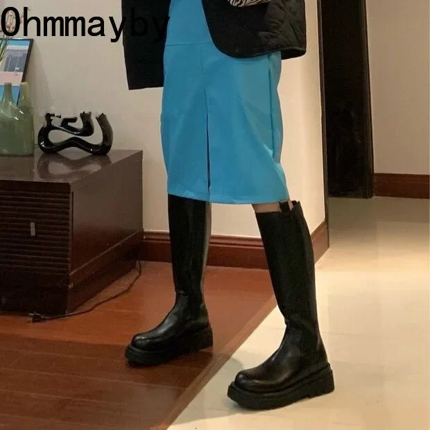 Woman Thigh High Fashion Thick Bottom Knight Booties 2024 Trend Non Slip Women's Long Boots