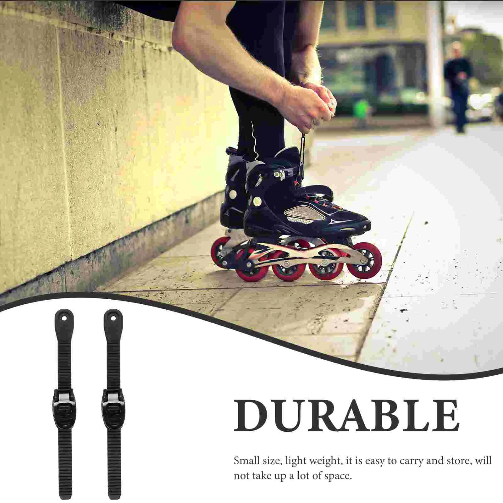 2 Sets Shoe Laces Professional Buckle Straps Adjust Roller Skate Shoes Ice Skates Fixing Skating Hoverboards