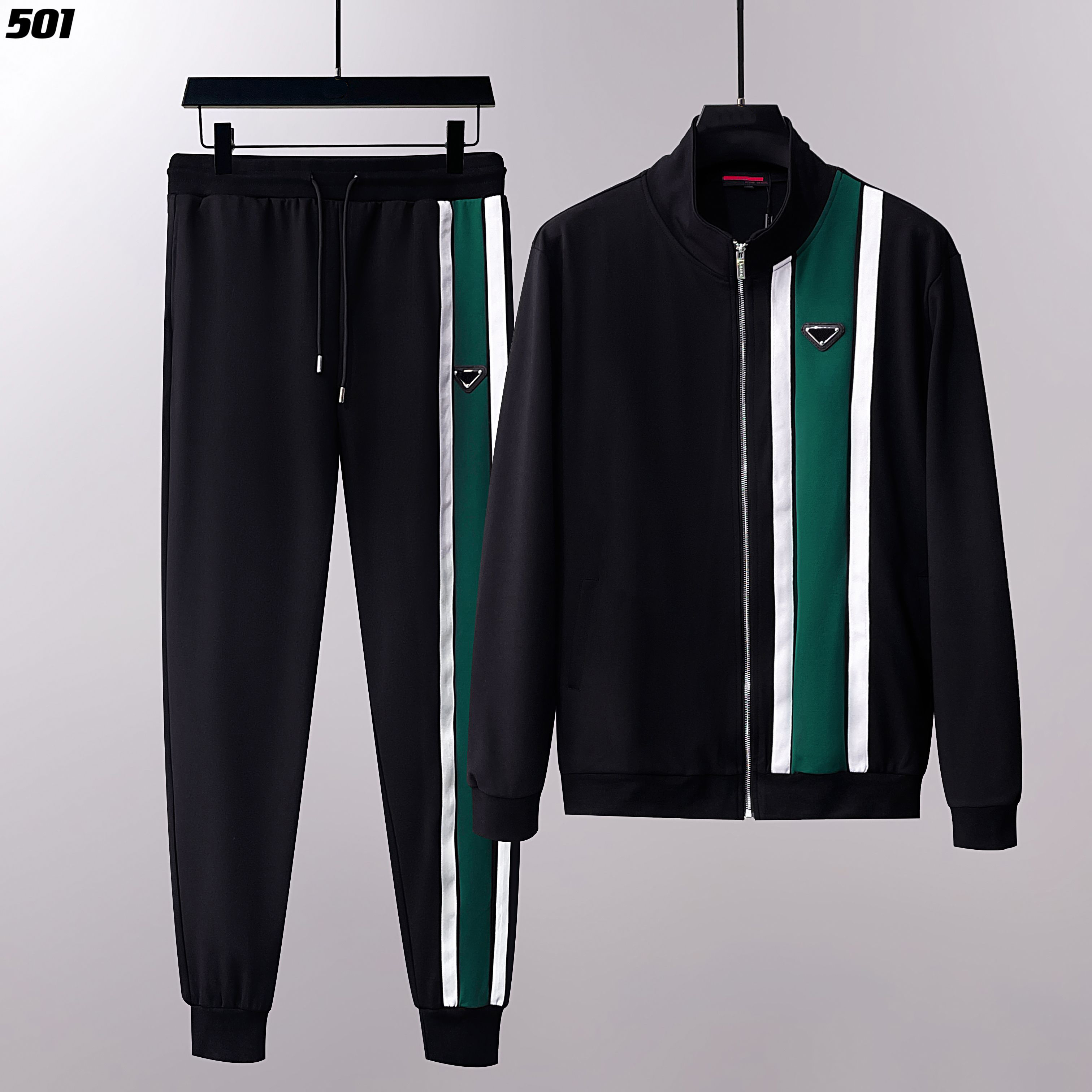 Fashionable Men's Tracksuit Set - Casual Jacket & Jogger Pants, Sportswear Suit M-3Xl, Variety Of Colors
