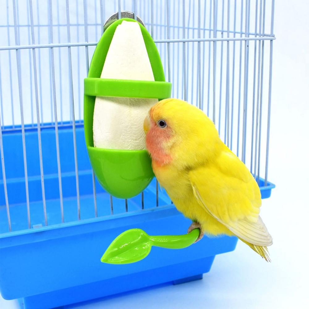 Durable Green Plastic Parakeet Budgie Cockatiel Parrot Feeder Cage Hammock Hanging Swings Bird Chew Toy