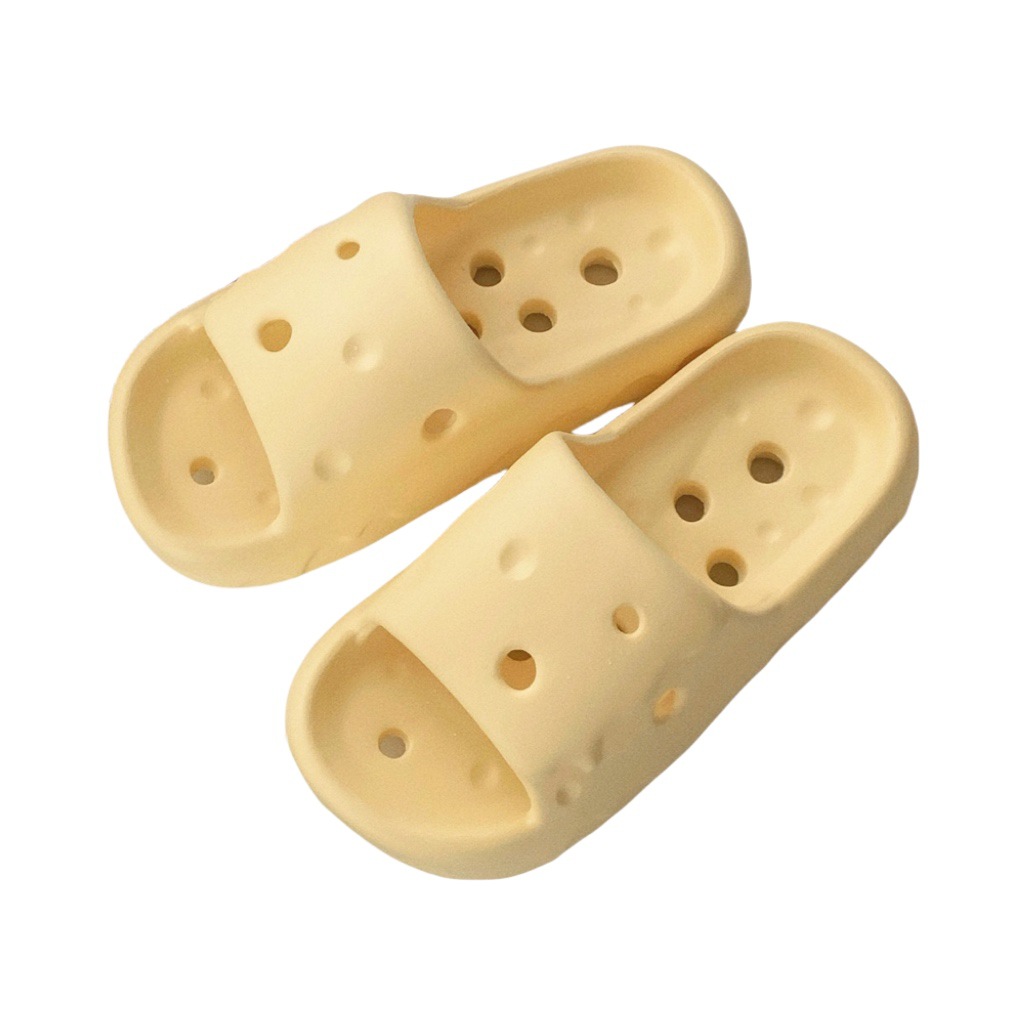 2024 New slippers women's summer shoes Personality creative hollow-out solid color slippers indoor street sandals girls beach shower slide