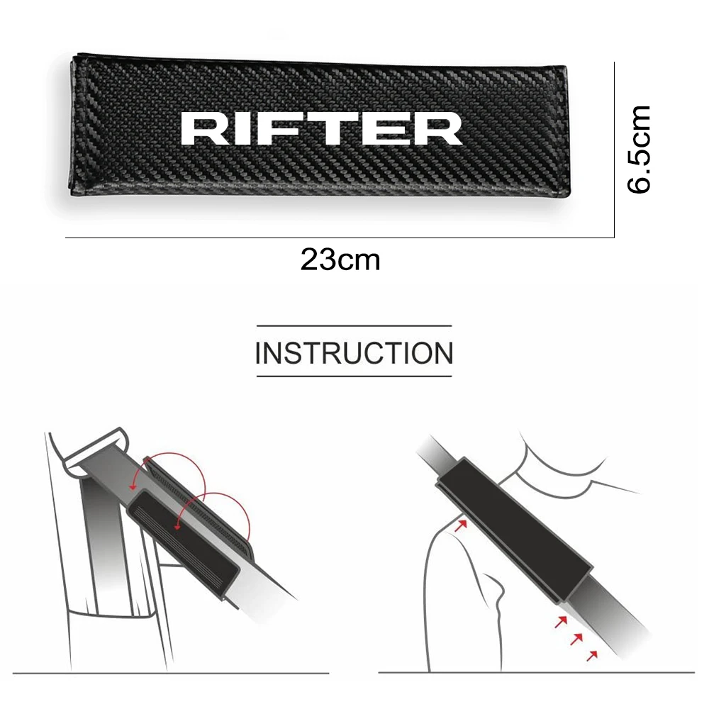 For Peugeot 308 307 206 108 207 208 407 3008 RCZ Rifter Multi-functional Safety Belt Cover Car Interior Styling Accessories
