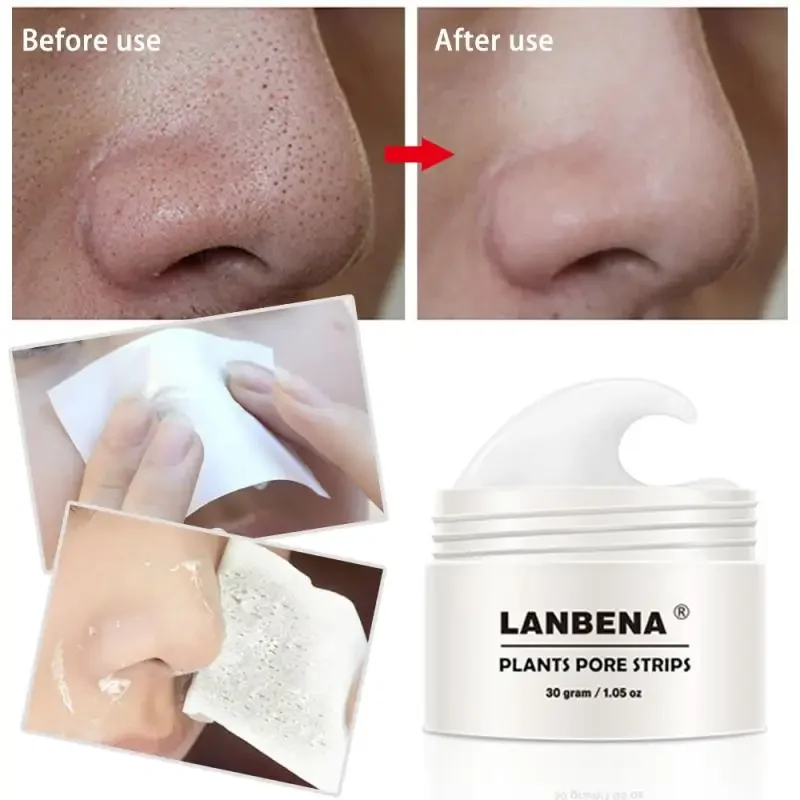 LANBENA Blackhead Remover Face Mask Pore Strip Black Mask Peeling Acne Treatment Face Deep Cleansing Skin Care Korea Cosmetics