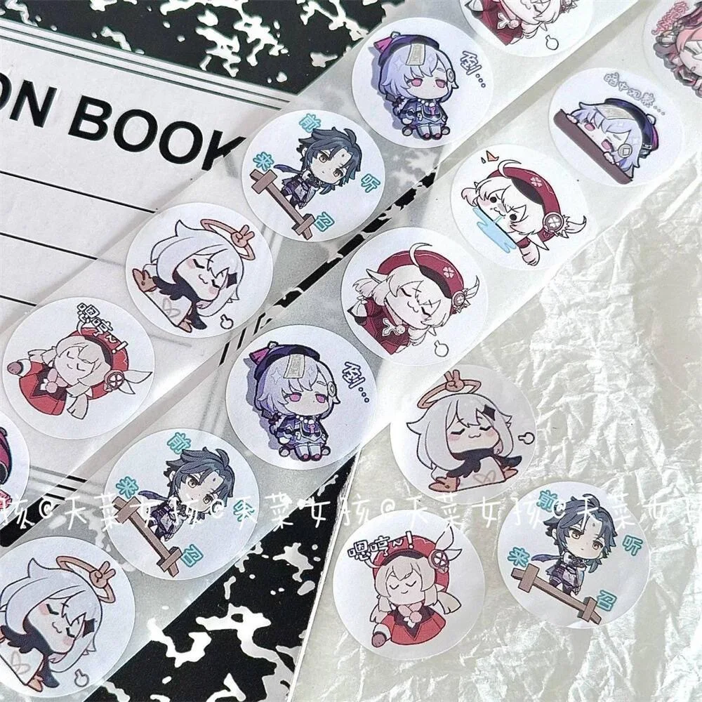 500pcs Genshin Impact Sticker Paper Kaedehara Kazuha Stickers Graffiti for Waterproof Cup Labeling Decal Scrapbook Birthday Card