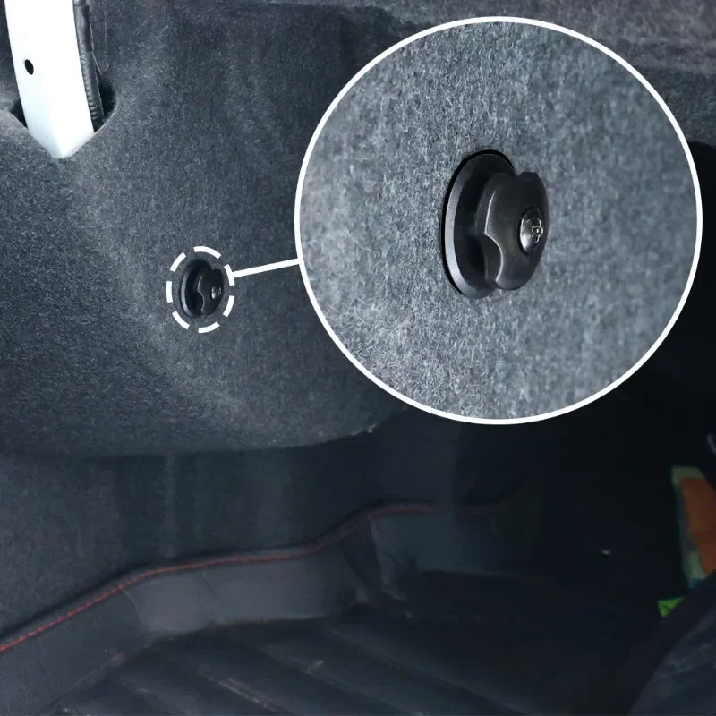 16-2pcs Car Rear Trunk Storage Net Clip Hooks Auto Fastener Clamp Screw Set Interior Organizers Hook Accessories