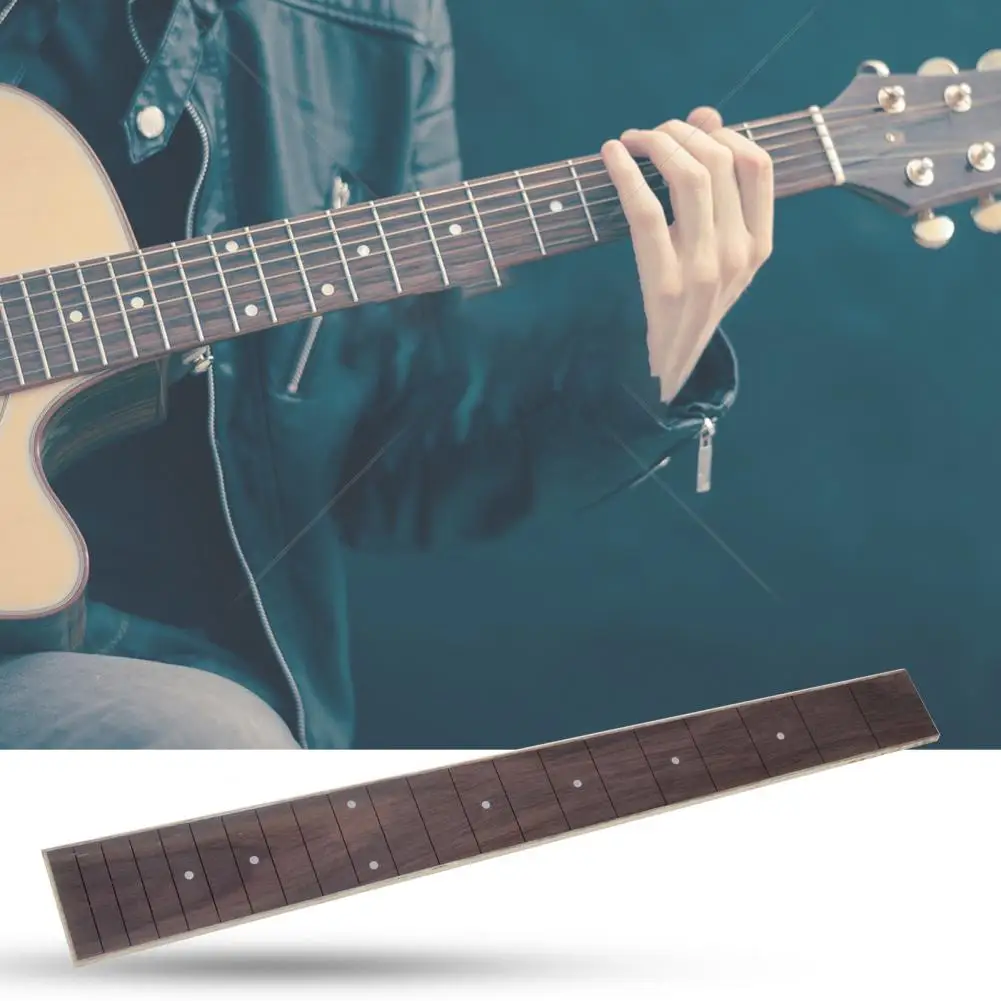 Guitar Neck Parts DIY Fretboard Guitar Neck Comfortable Smooth Delicate Rosewood Neck Guitar Fingerboard Tool