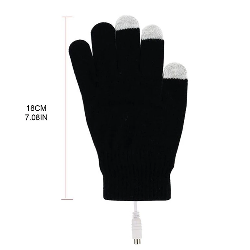 USB Heated Gloves for Men Women Gloves Warm Portable Knitting Heating Hands Warmer Touch Screen Gloves Winter Outdoor Gloves 8ce11 5 5c3f0