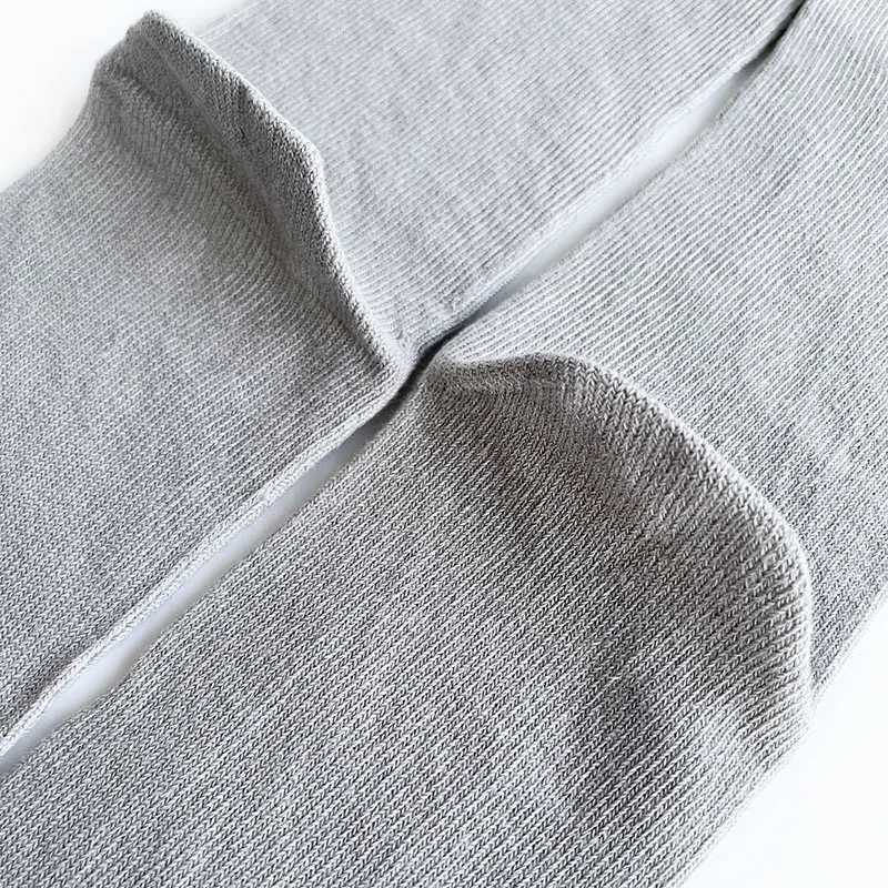 1/4 Pairs Business Five Finger Long Combed Cotton Solid Soft Elastic Sweat-Absorbing Gentleman Party Dress Toe Brand LX241102
