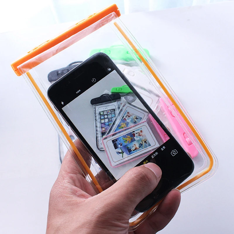 Swimming Bags Waterproof Phone Case Water Proof Bag Mobile Pouch PVC Cover For Storage 21x11cm