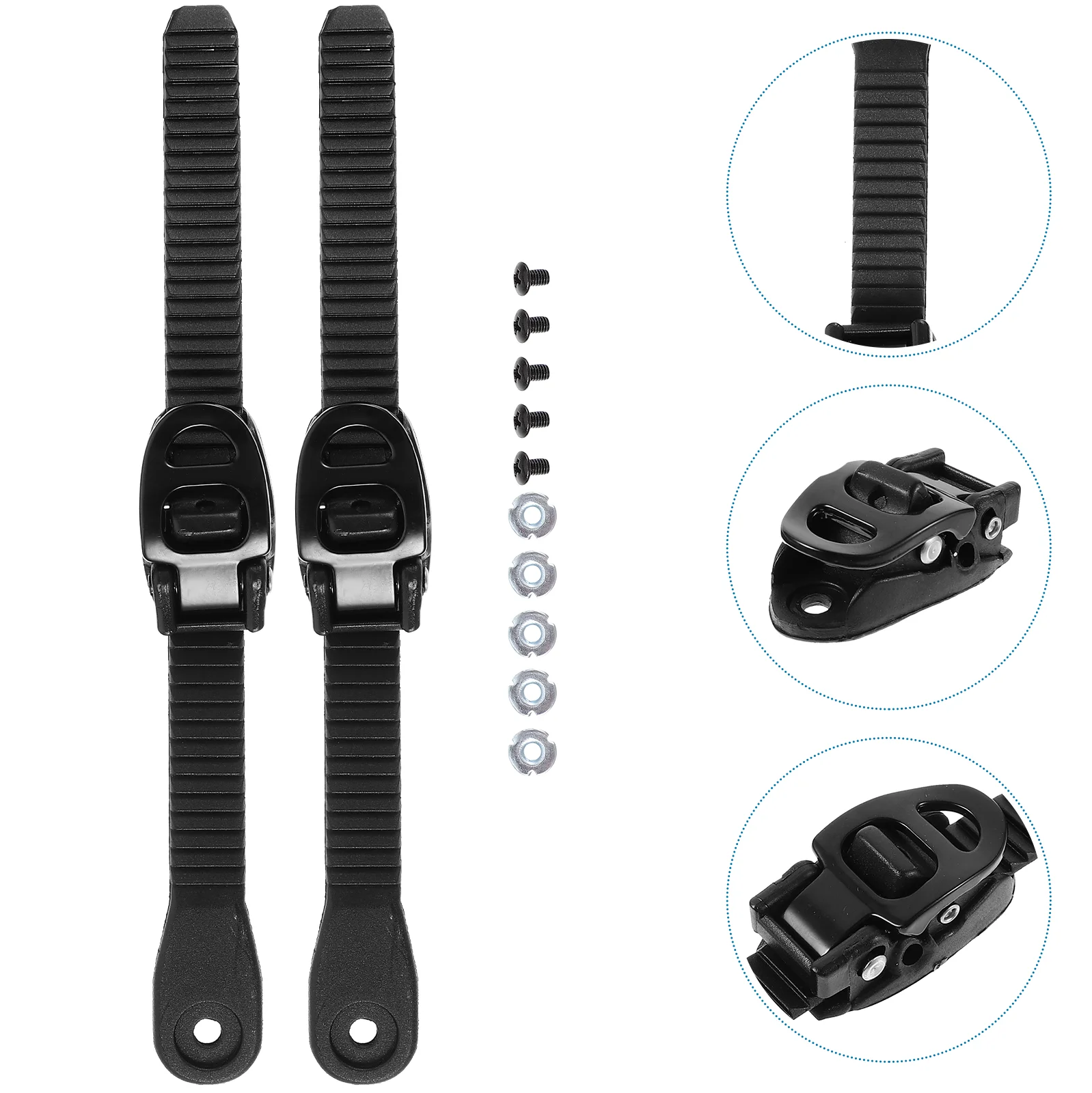 2 Sets Shoe Laces Professional Buckle Straps Adjust Roller Skate Shoes Ice Skates Fixing Skating Hoverboards