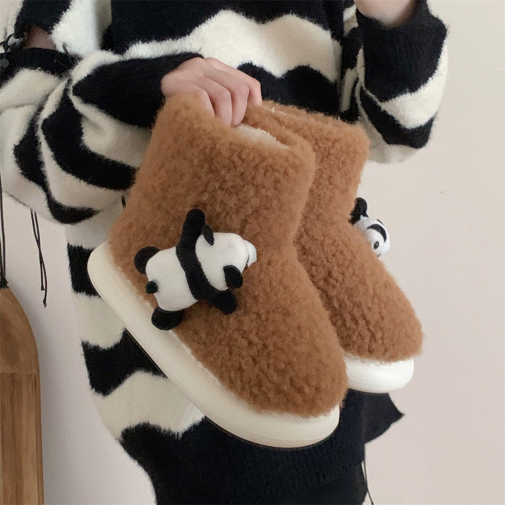 Boots Fashion Planky Bear soft platform casual slippers Classic mini boots Super Snow boots short medium platform warm shoes Sheepskin chestnut outdoo