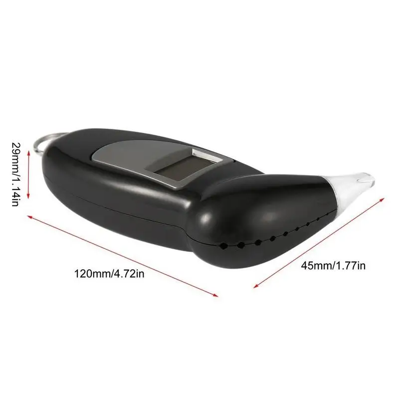Professional Digital Breath Tester Beaked Shape Portable Breathalyzer Digital Alcohol Tester Alcohol Detector With Red Backlit