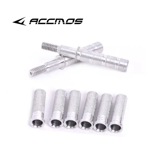 6/12/24pc Archery Arrow Insert Arrow Connecter ID6.2mm OD7.6mm for Insert Arrow Take-down Arrow Shaft