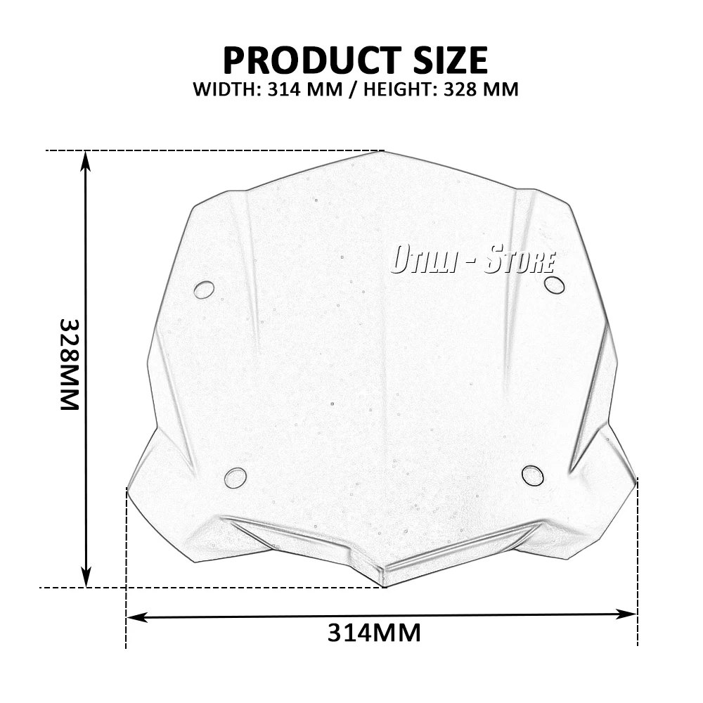 New Motorcycle Wind Deflector Windscreen Windshield For BMW R 1250 GS R1250GS ADV ADVENTURE R 1200 GS LC R1200GS LC Adventure