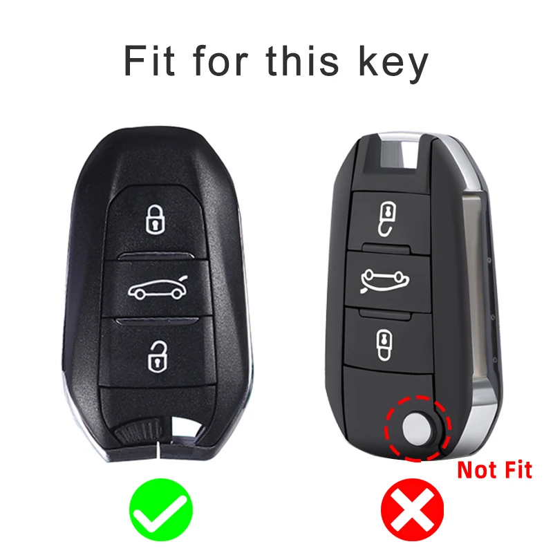 For Citroen C4 C4L C6 C3-XR Picasso DS3 DS4 DS5 Peugeot 308 408 508 2008 3008 4008 5008 TPU Car Remote Key Case Cover Shell