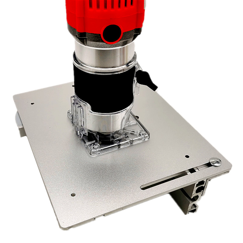 Aluminum Router 2025 Table Insert Plate new W/ Miter Gauge for Woodworking Benches Table Saw Multifunctional Trimmer Engraving hine