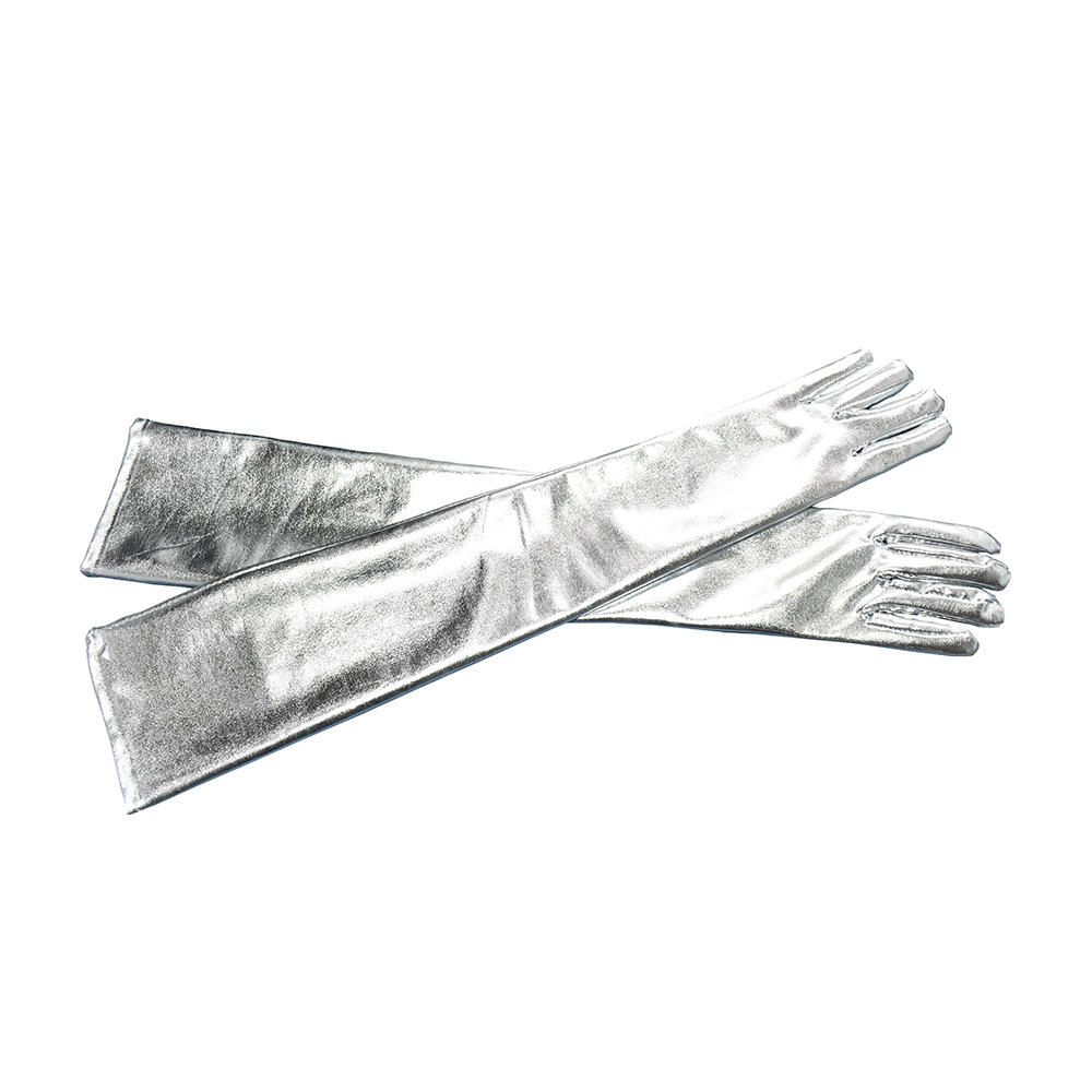 Sexy patent leather long gloves nightclub girl gloves pole dance sexy performance costume accessories gloves