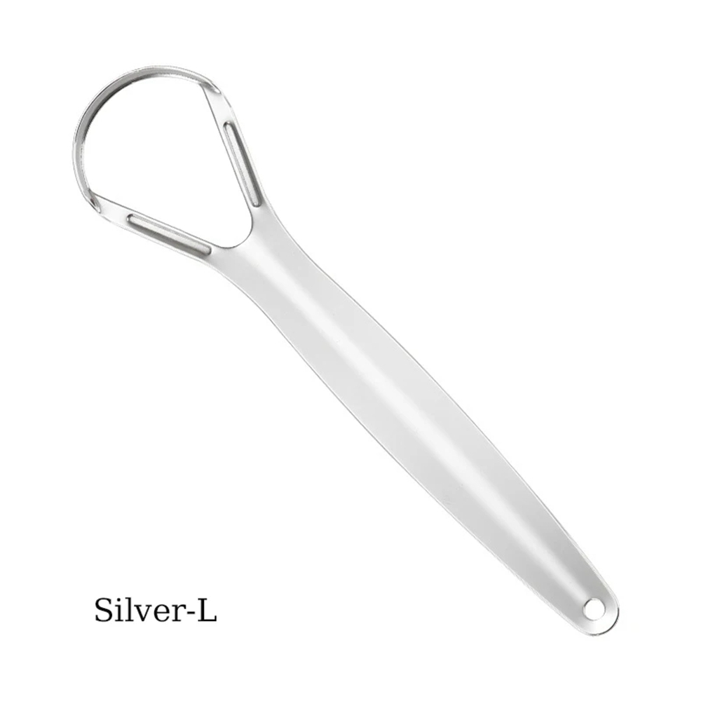 Stainless Steel Tongue Scraper Cleaner Fresh Breath Cleaning Coated Tongue Toothbrush Oral Care Tools Tongue Coating Cleaners Brush S010 - view 8