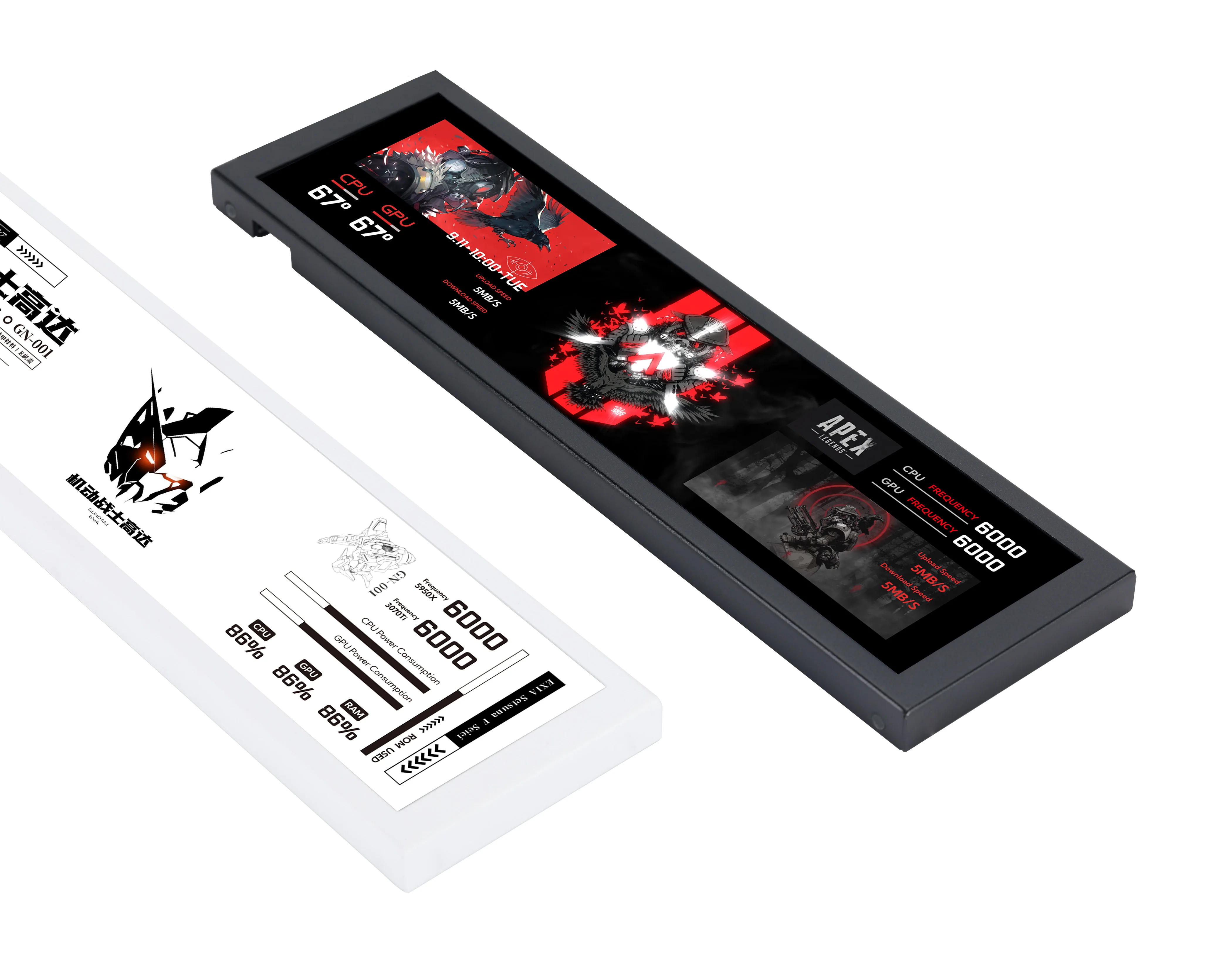 2023 NEW Turing 8.8 inch IPS TYPEC Secondary Screen Case CPU GPU RAM Computer Monitoring USB Display Chassis Smart AIDA Free