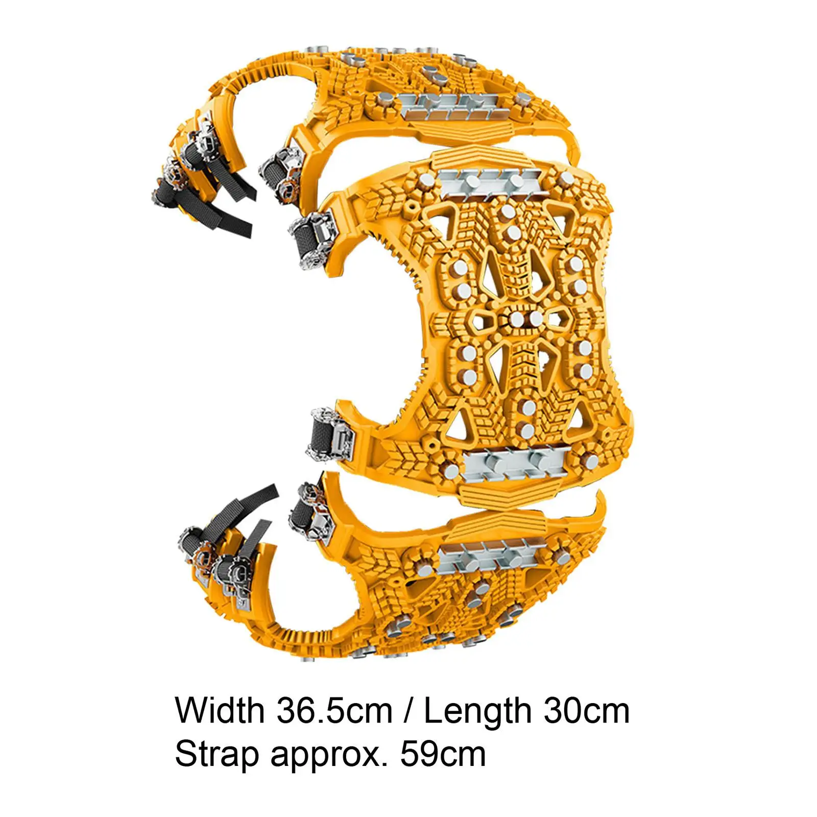 Car Wheel Tire Ice Snow Chain Portable Strong Grip Winter Security Chain for Getting Stuck in Sand, Mud, Snow, Ice