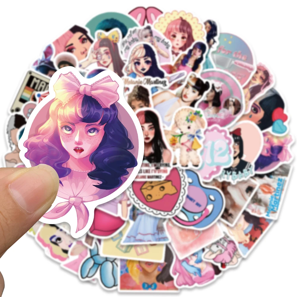 10/50PCS Melanie Martinez Hot POP Singer Stickers for Album Laptop Luggage Guitar Bicycle Skateboard Fridge Graffiti Toy Sticker