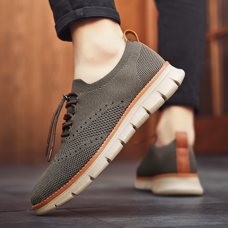 Casual Breathable Comfortable Outdoor Sneakers Fashionable Block Men Shoes 60d6f