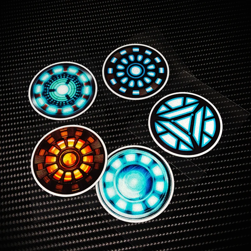 S134 Stark Industry Vinyl Car Stickers Fuel Tank Electric Motorcycle Trunk Helmet Reflective Warning Mark Decals Waterproof