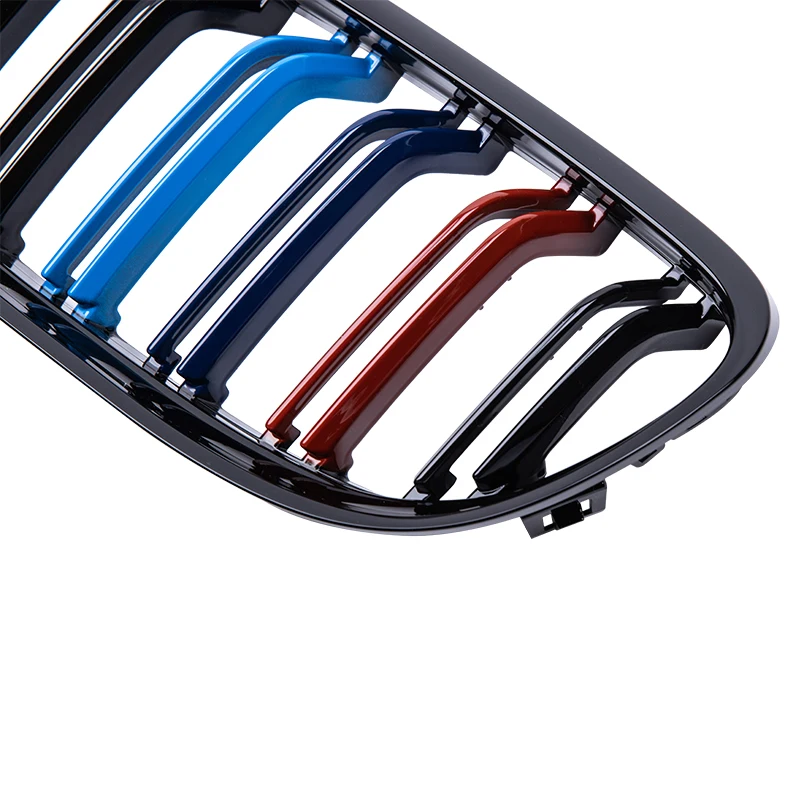 M Color Racing Grill Car Front Kidney Grilles Double Slat Grille For E90 E91 320i 325i 3 Series 2009-2012 Auto Accessories