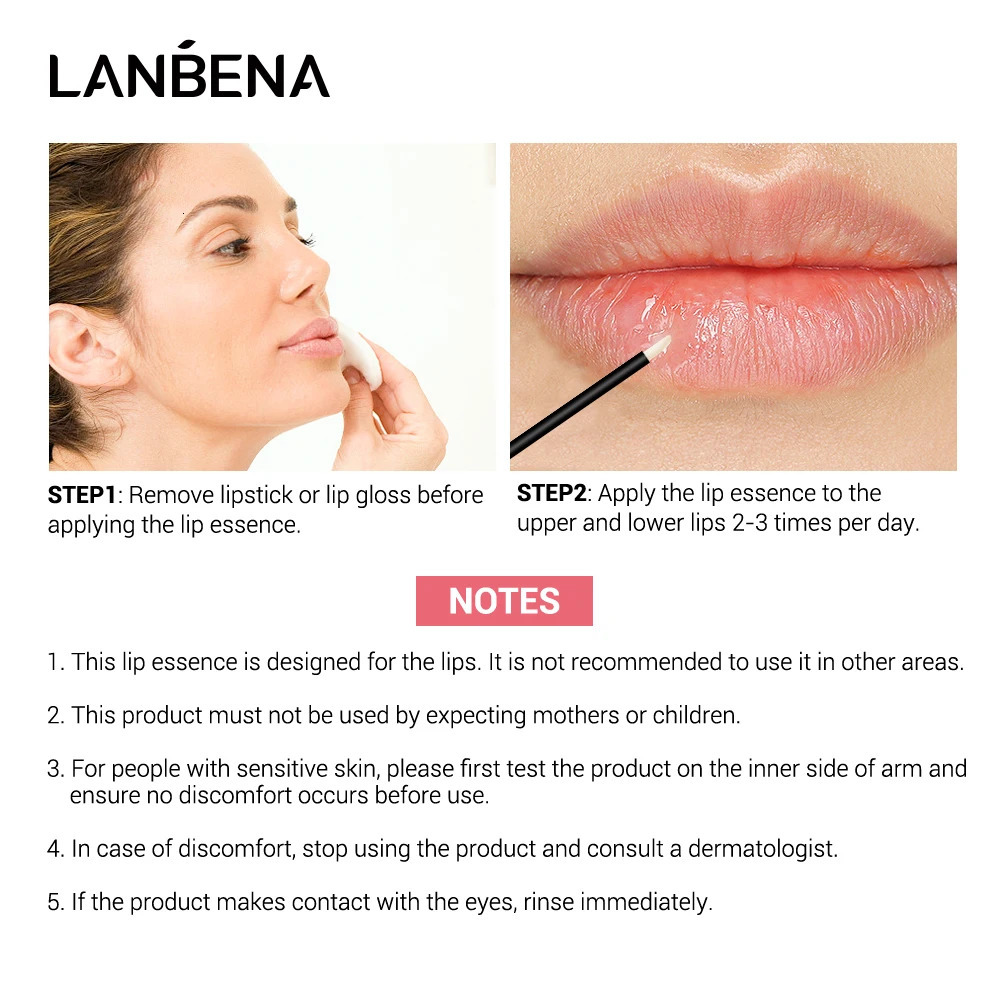 Lanbena Lip Enhancement Liquid Gloss Increases Volume Lip plumpness This product is the Indonesian version 241031